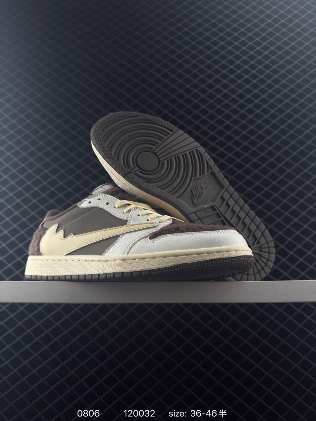 fragment design x Travis Scott x Nike Air Jordan 1 Low OG SP”Black/Green Toe“